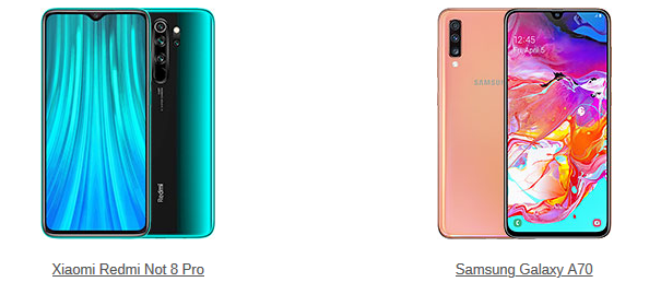 en iyi orta segment telefonlar xiaomi redmi note 8 pro ve samsung galaxy a70 - 2019'un En İyi Telefonları Belli Oldu