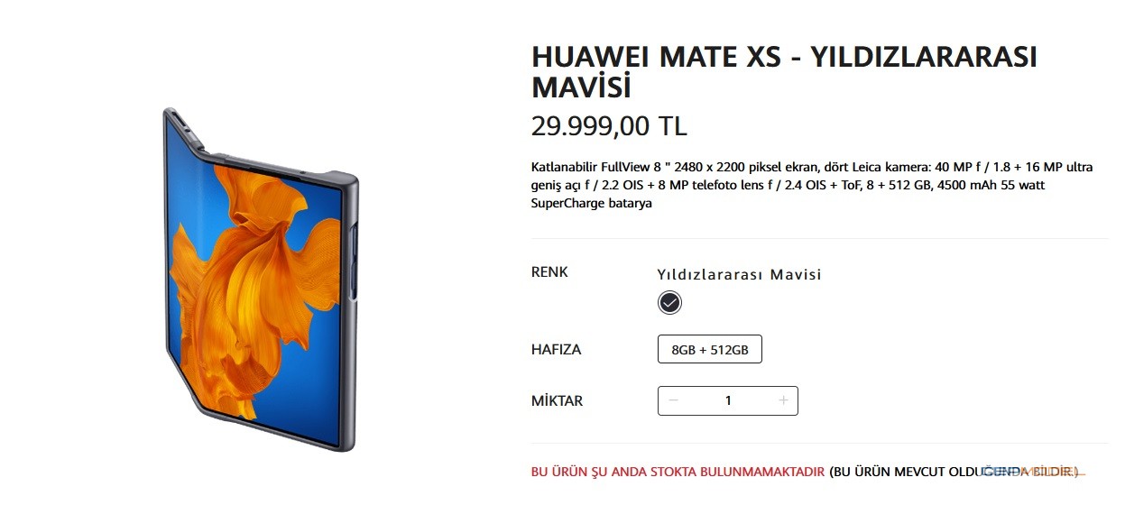 huawei mate xs turkiye fiyati - Katlanır Ekranlı Huawei Mate XS'in Türkiye Fiyatı Dudak Uçuklatıyor