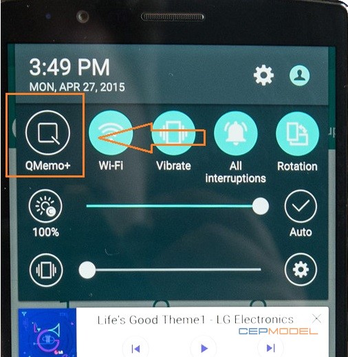 qmemo - LG G4 Ekran Görüntüsü Nasıl Alınır